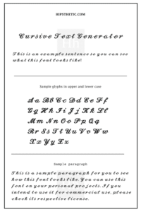 Cursive Fonts Copy and Paste - Hipsthetic