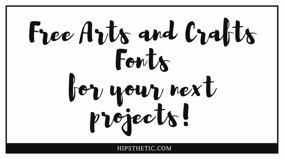 Craftsman font