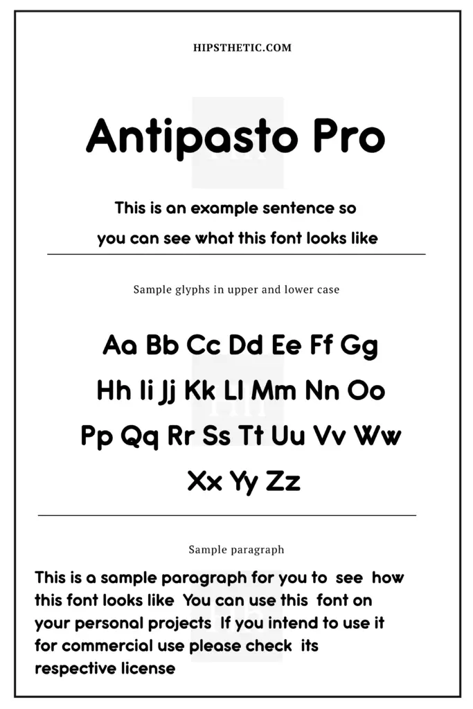 Antipasto Bold Sans Serif Fonts Hipsthetic