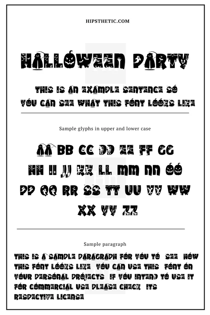 Halloween Party Halloween Fonts for free Hipsthetic