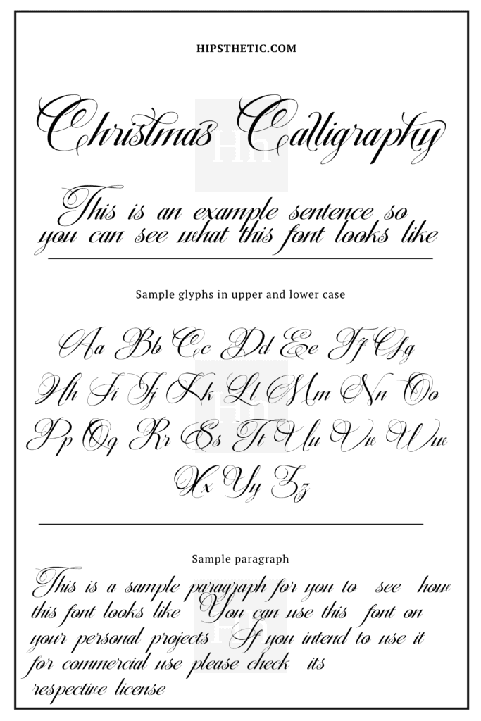 Christmas Calligraphy Christmas Fonts for Cards Hipsthetic copy