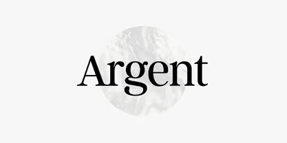 argent monogram font